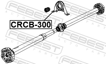 FEBEST B34 113 CRCB-300 # podpora walu napedowego chrysler 300c