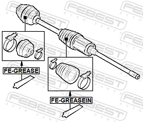 FEBEST FBSFE-GREASE Molibdén zsír