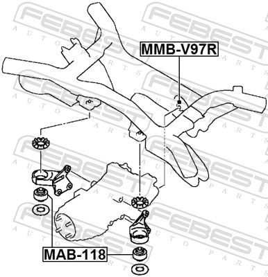 FEBEST FSTMAB-118 Csapágy differenciálműhöz