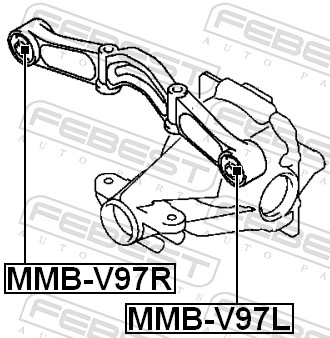 FEBEST FBSMMB-V97L Csapágy differenciálműhöz