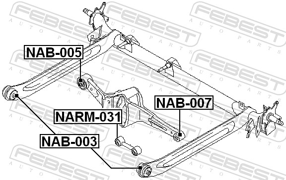 FEBEST FBSNARM-031 Lengőkar, trapézkar