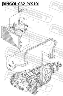 FEBEST FBSRINGOL-032-PCS10 Tömítőgyűrű olajhűtőhöz