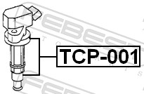 FEBEST 565 514 TCP-001 # koncowka cewki zaplonowej toyota