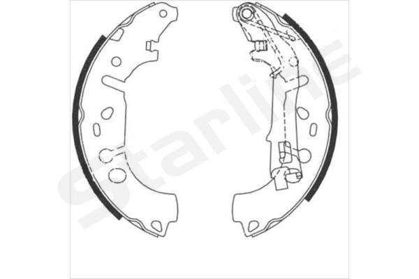 STARLINE BC 09100 Starline fékpofa FIATGRANDE PUNTO2005.10 -