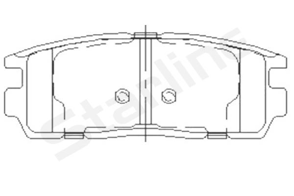 STARLINE BD S851P Starline fékbetét