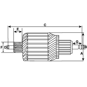 CARGO HC 137948 indító-generátor alaktrész