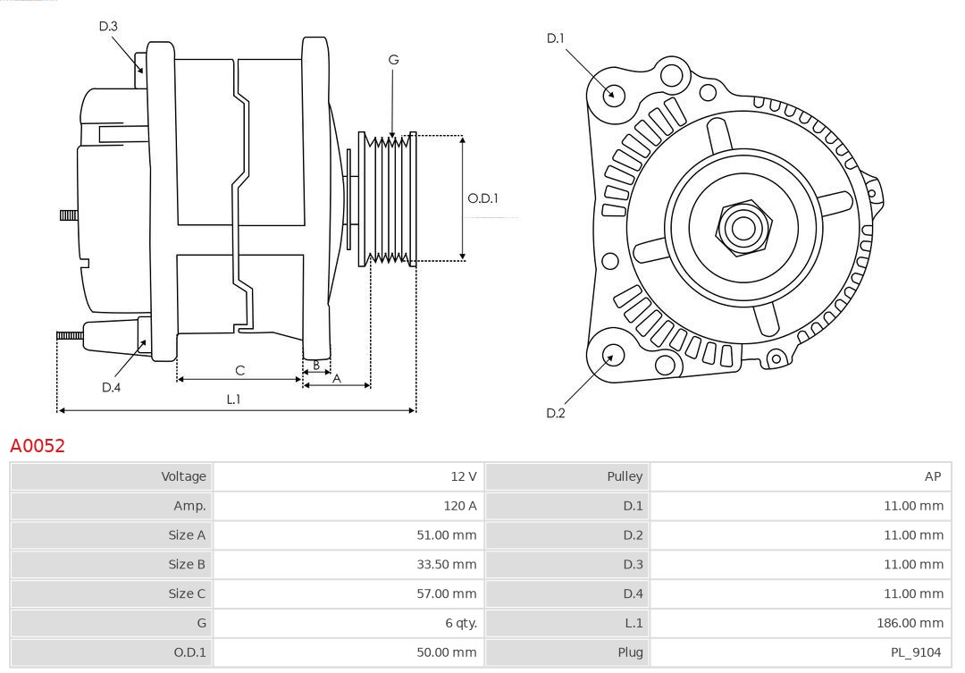 AUTOSTARTER A0052 Generátor