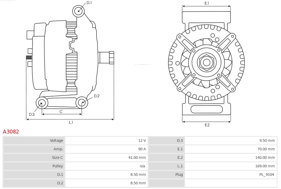 AUTOSTARTER A3082 Generátor