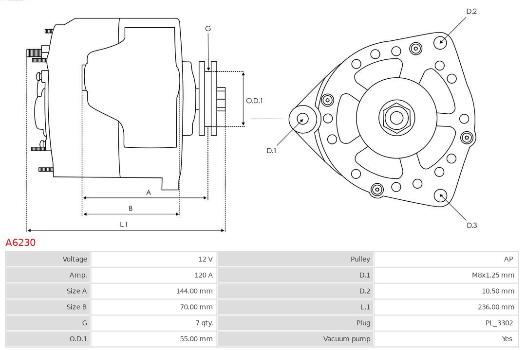 AUTOSTARTER ASPA6230 generátor