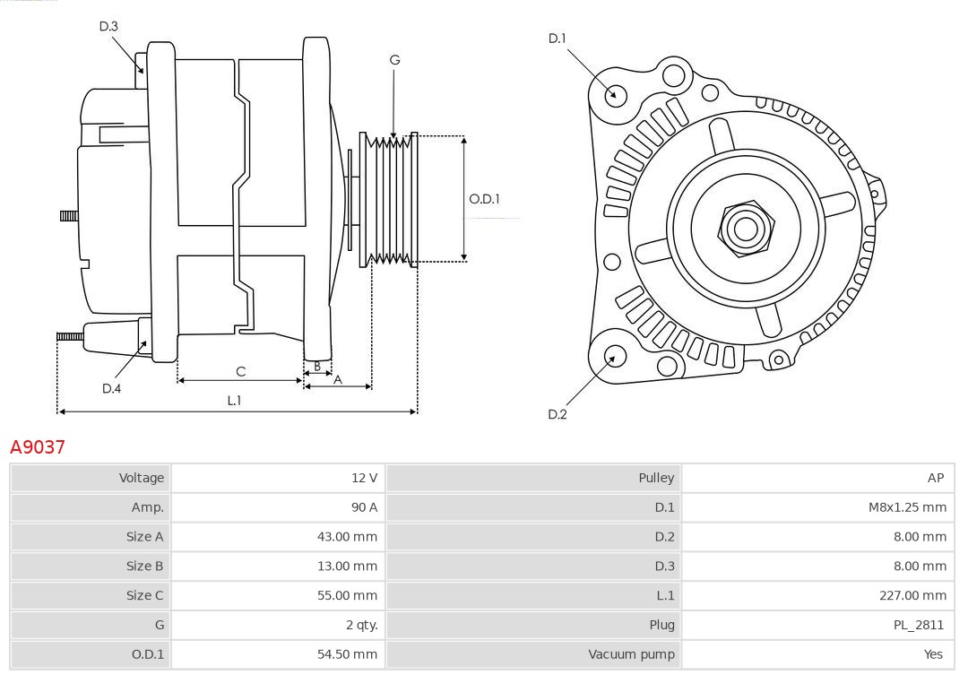 AUTOSTARTER 528 921 A9037 - Generátor