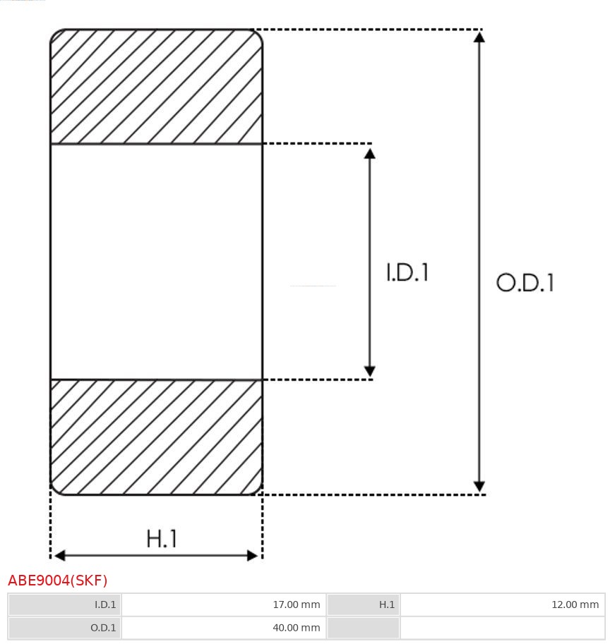 AUTOSTARTER ASTABE9004(SKF) Csapágy