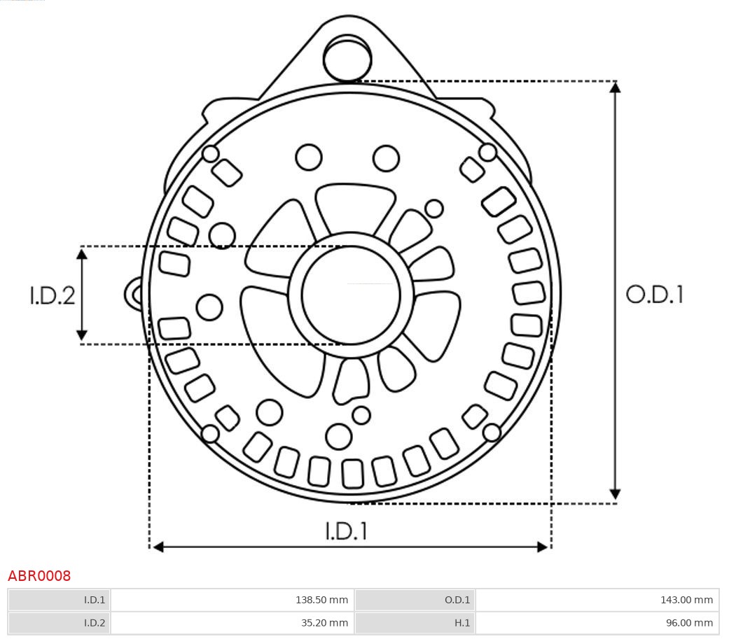 AUTOSTARTER ABR0008 HAJTÓCSAPÁGY, GENERÁTOR