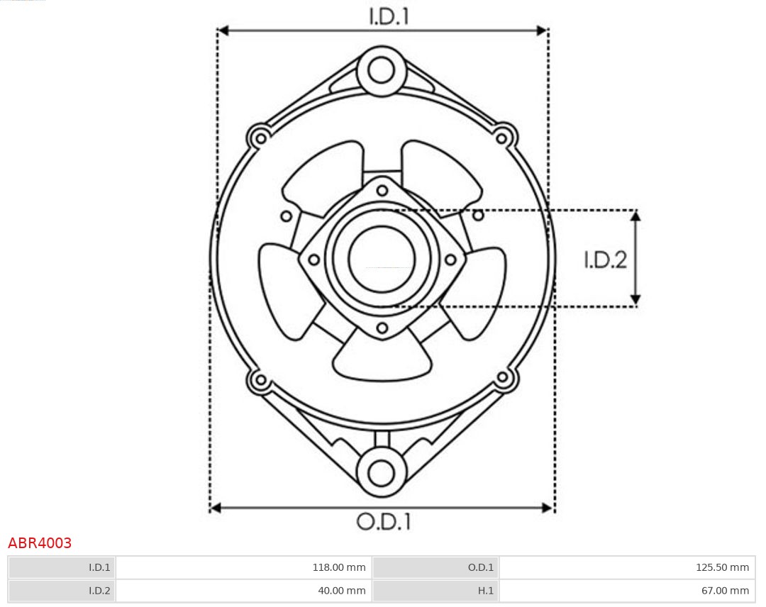 AUTOSTARTER 509 218 ABR4003 - Alkatrész