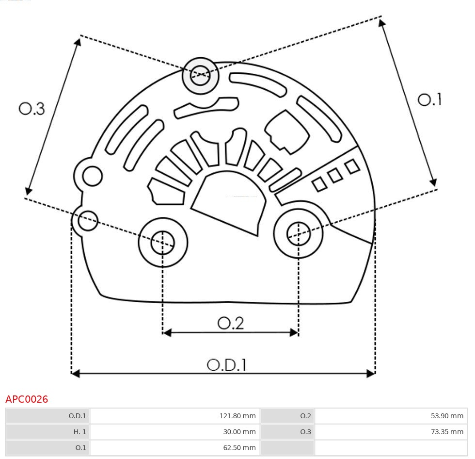 AUTOSTARTER APC0026 POKRYWA ALTERNATORA PLASTIKOWA