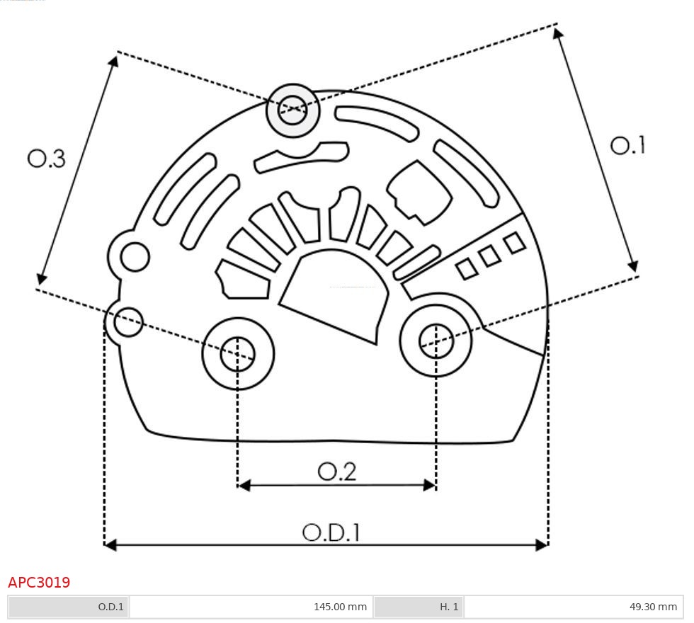 AUTOSTARTER APC3019 POKRYWA ALTERNATORA PLASTIKOWA