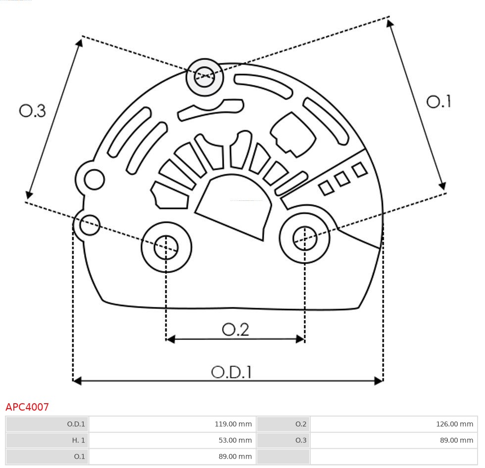 AUTOSTARTER APC4007 POKRYWA ALTERNATORA PLASTIKOWA