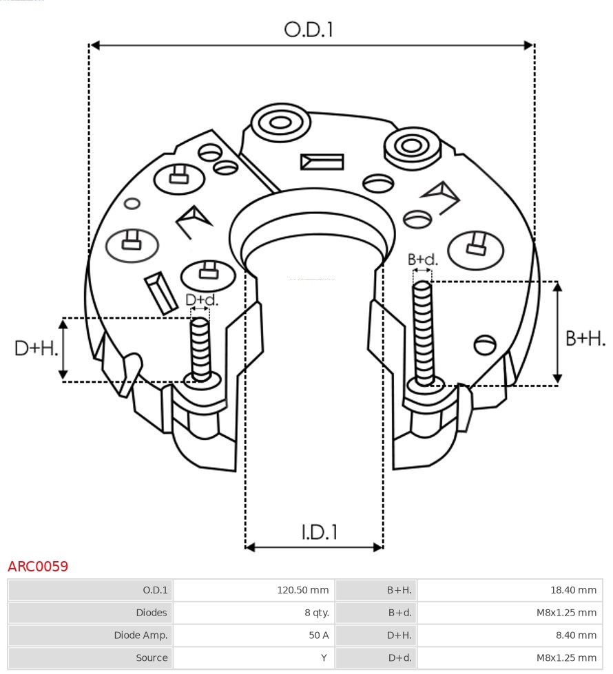 AUTOSTARTER ASPARC0059 egyenirányító, generátor