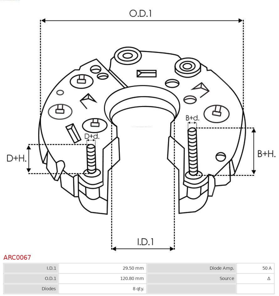 AUTOSTARTER ARC0067 EGYENIRÁNYÍTÓ, GENERÁTOR