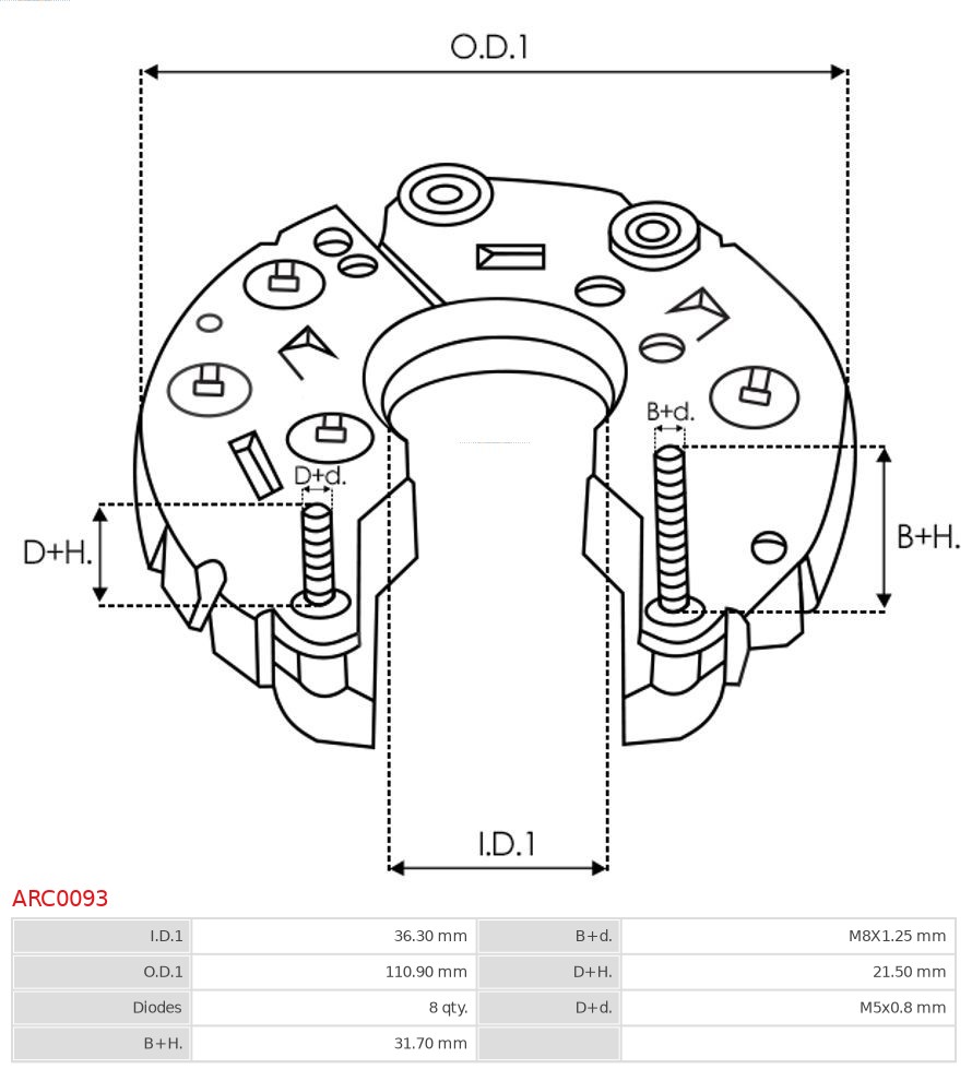 AUTOSTARTER ARC0093 EGYENIRÁNYÍTÓ, GENERÁTOR