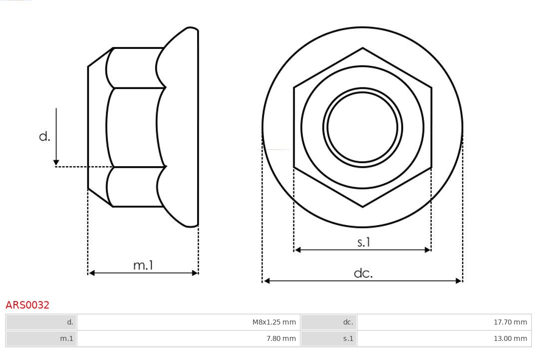 AUTOSTARTER ARS0032 JAVÍTÓKÉSZLET, GENERÁTOR
