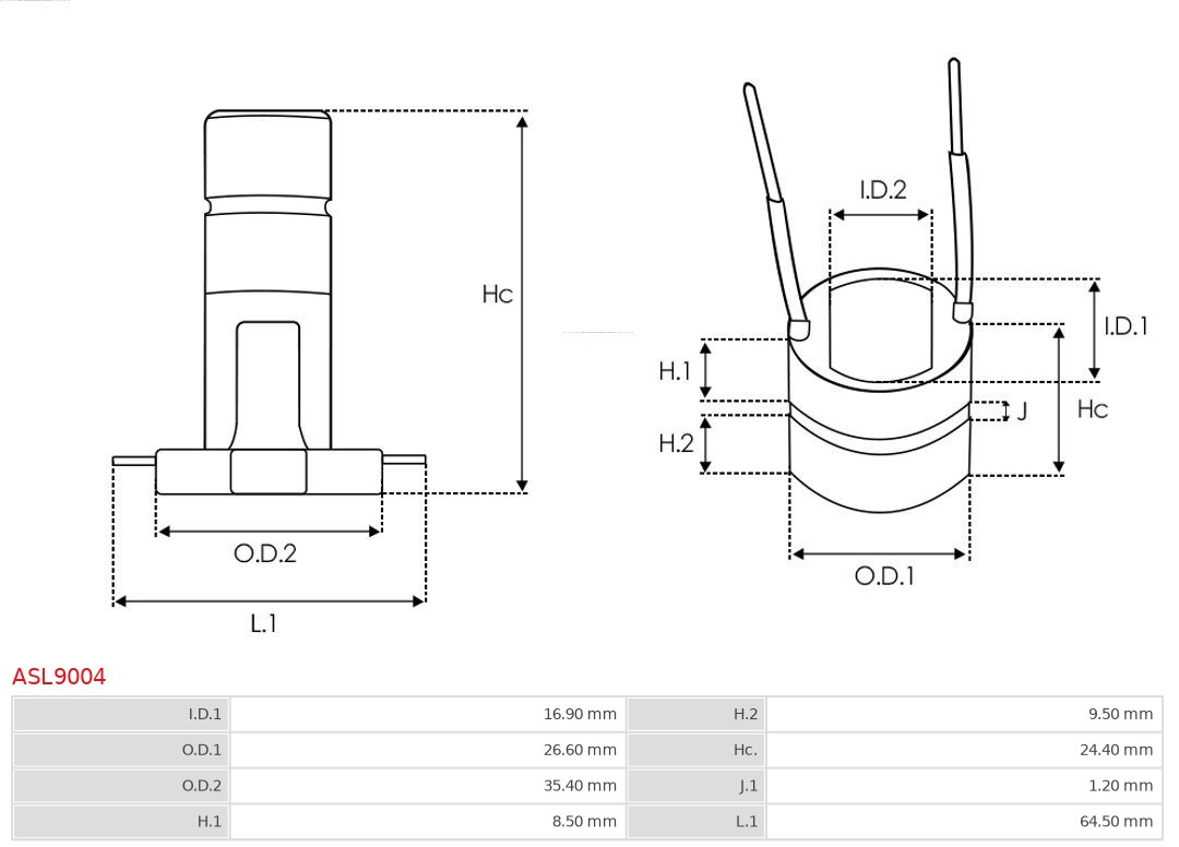 AUTOSTARTER 511 357 ASL9004 # komutátor /lucas/ 27,00-17,00-24,00