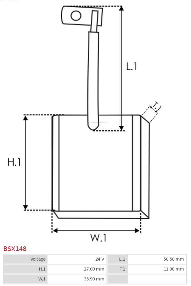 AUTOSTARTER BSX148 SZÉNKEFE, ÖNINDÍTÓ