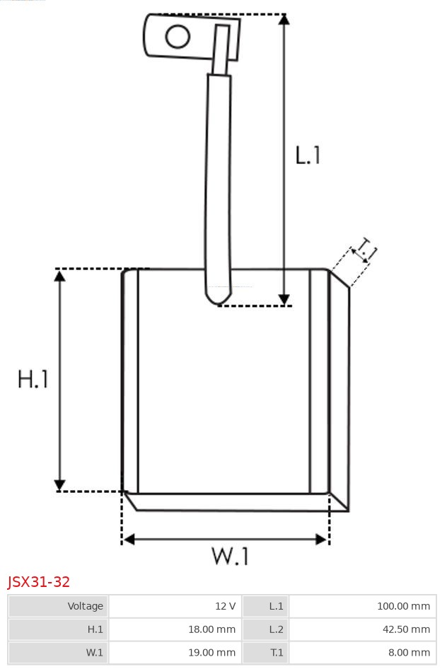 AUTOSTARTER JSX31-32 SZÉNKEFE, ÖNINDÍTÓ