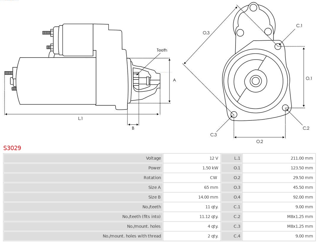 AUTOSTARTER 512 363 S3029 - Önindító