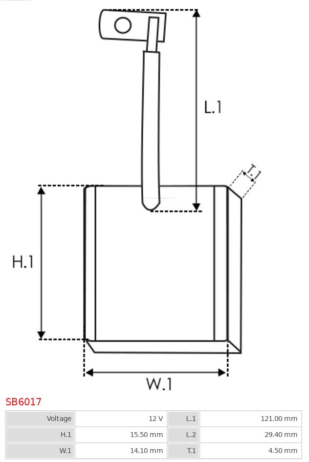 AUTOSTARTER 535 439 SB6017 - Alkatrész
