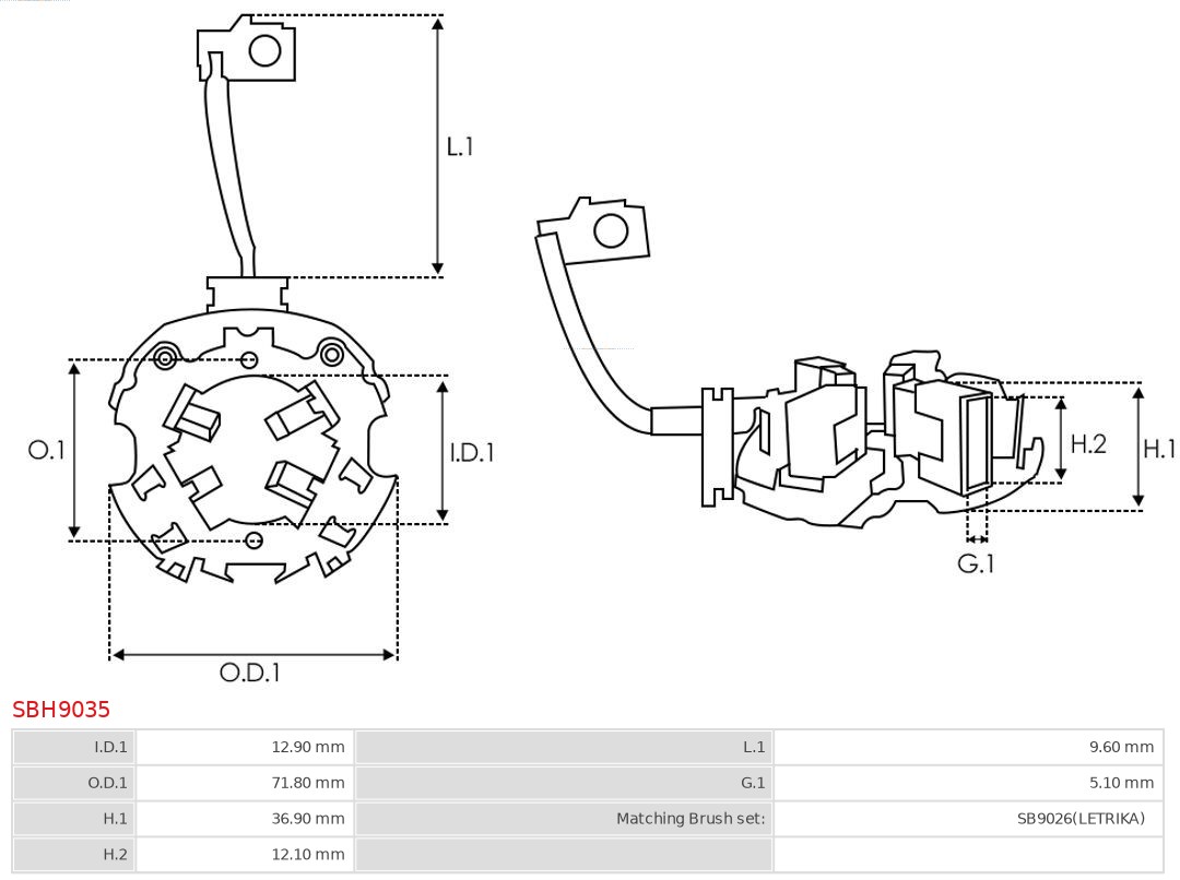 AUTOSTARTER 542 774 SBH9035 - Alkatrész