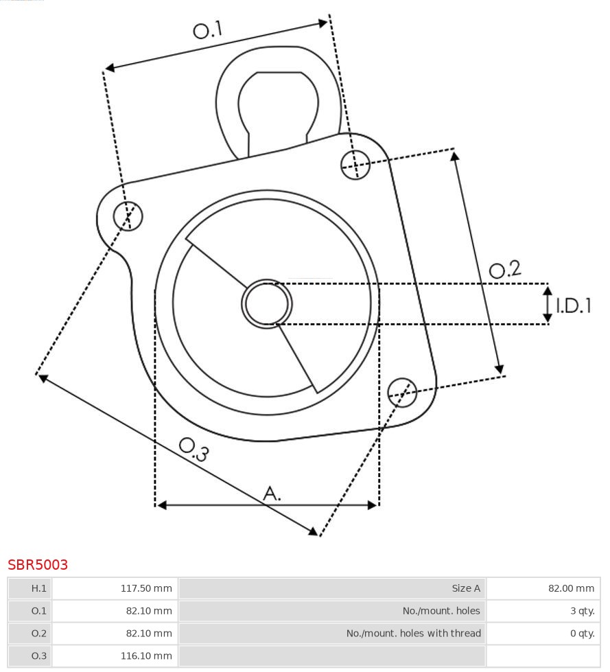 AUTOSTARTER SBR5003 HAJTÓCSAPÁGY, ÖNINDÍTÓ