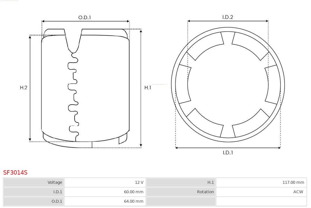 AUTOSTARTER SF3014S STOJAN ROZRUSZNIKA Z MAGNESAMI