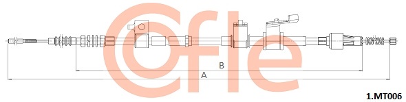 COFLE COF 1.MT006 Kézifék bowden, kézifék kötél