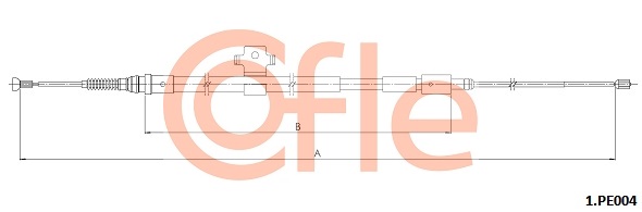 COFLE CFE1.PE004 huzal, rögzítőfék