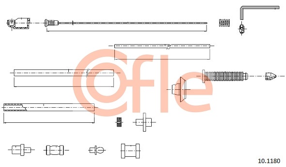 COFLE COF 10.1180 Gázbowden