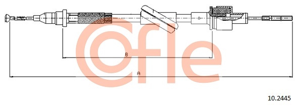 COFLE 92.10.2445 Kuplungkötél, kuplungbowden
