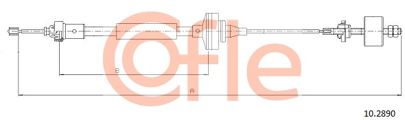 COFLE COF 10.2890 Kuplungkötél, kuplungbowden