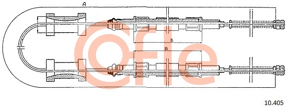 COFLE CFE10.405 huzal, rögzítőfék