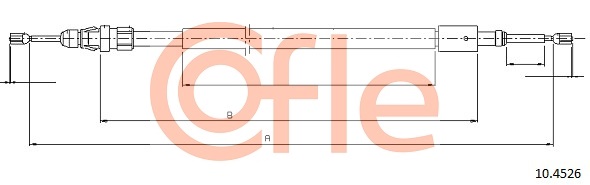 COFLE 92.10.4526 92.10.4526 CABLU FRANA DE PARCARE - COFLE