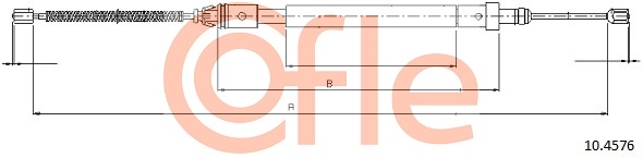 COFLE COF 10.4576 Kézifék bowden, kézifék kötél