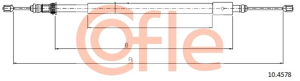 COFLE COF 10.4578 Kézifék bowden, kézifék kötél