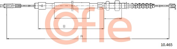 COFLE COF 10.465 Kézifék bowden, kézifék kötél