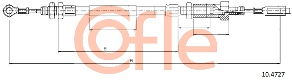 COFLE CFE10.4727 huzal, rögzítőfék