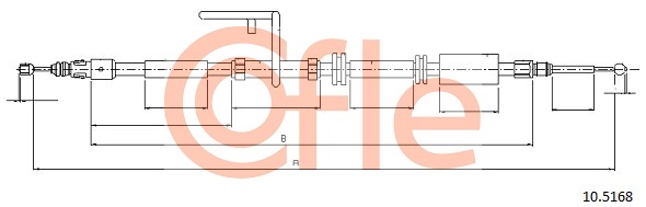 COFLE 92.10.5168 92.1.5168 CABLU FRANA MANA LANDROVER  - COFLE