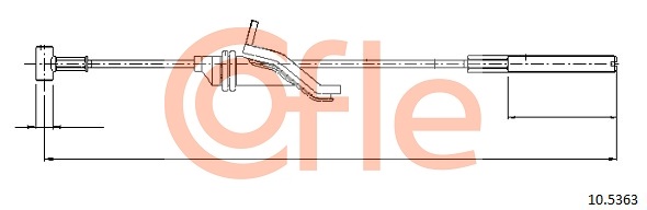 COFLE CFE10.5363 huzal, rögzítőfék