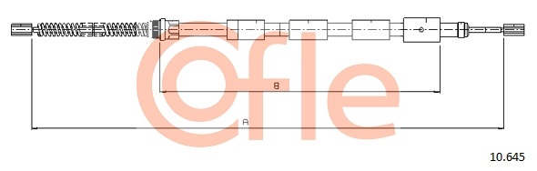 COFLE 1000084836 10.645 CO - huzal, rögzítőfék