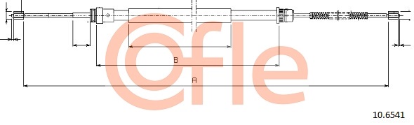 COFLE COF 10.6541 Kézifék bowden, kézifék kötél