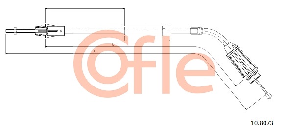 COFLE CFE10.8073 huzal, rögzítőfék