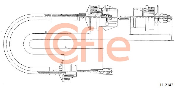 COFLE BV 11.2142 Kuplungbowden