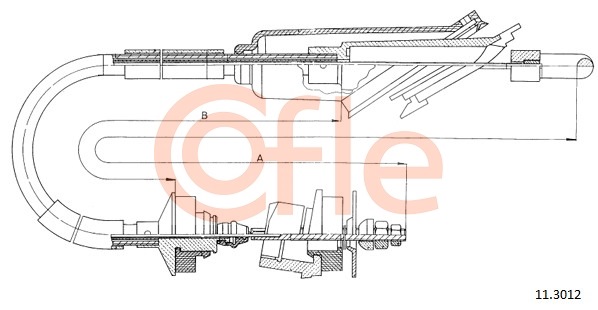 COFLE BV 11.3012 Kuplungbowden